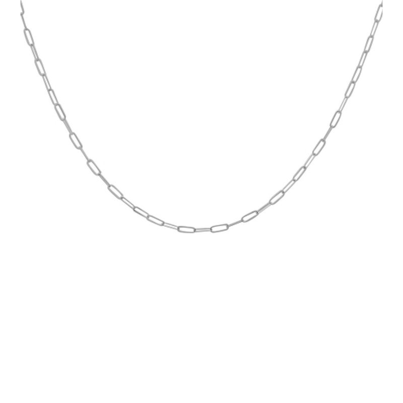 Simple AD Silver Necklace