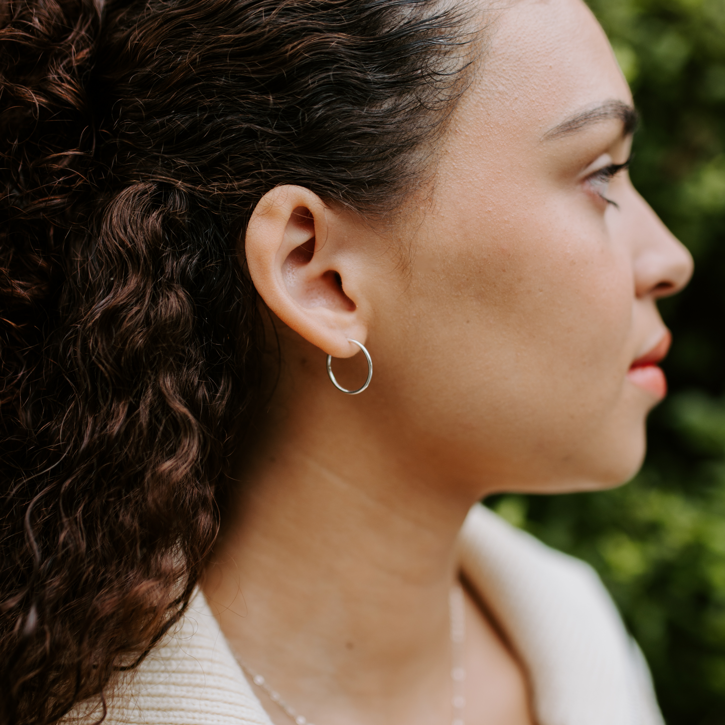 Plain Jane Hoops - Small (Silver)