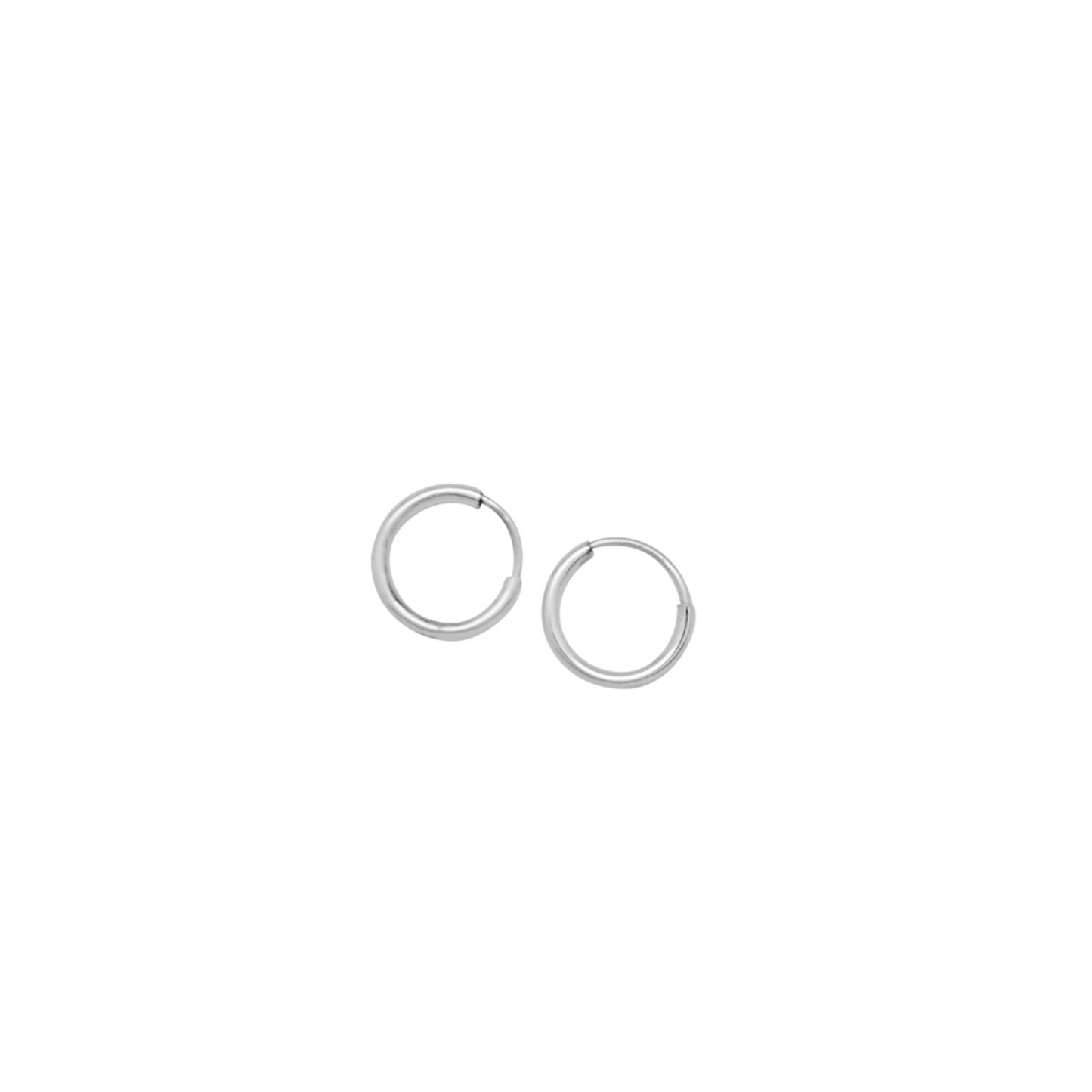 Plain Jane Hoops - XS (Silver)