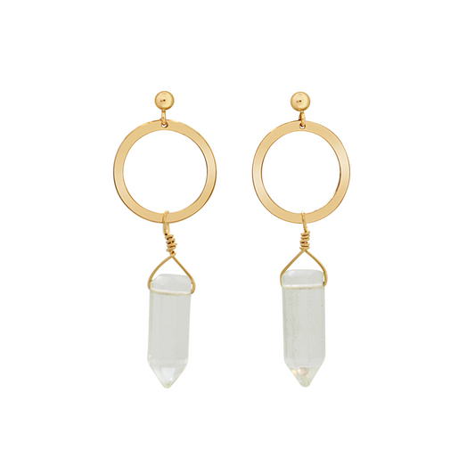 Quartz Prism Earrings
