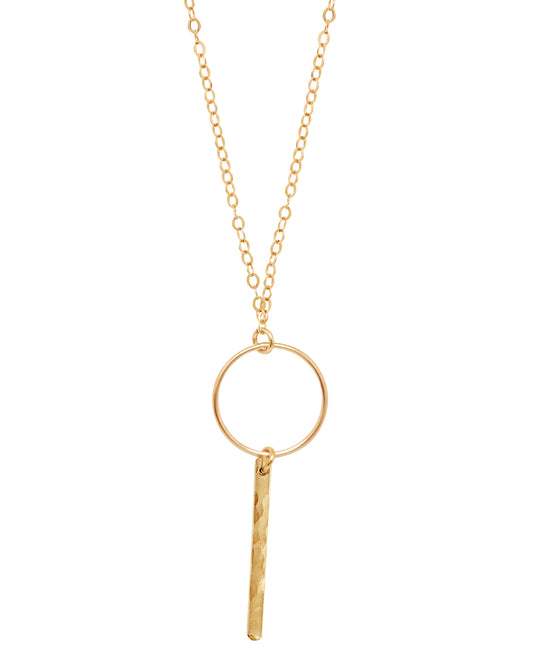 Ring Bar Necklace