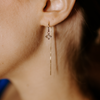 Shooting Star Earrings - Herkimer Diamond