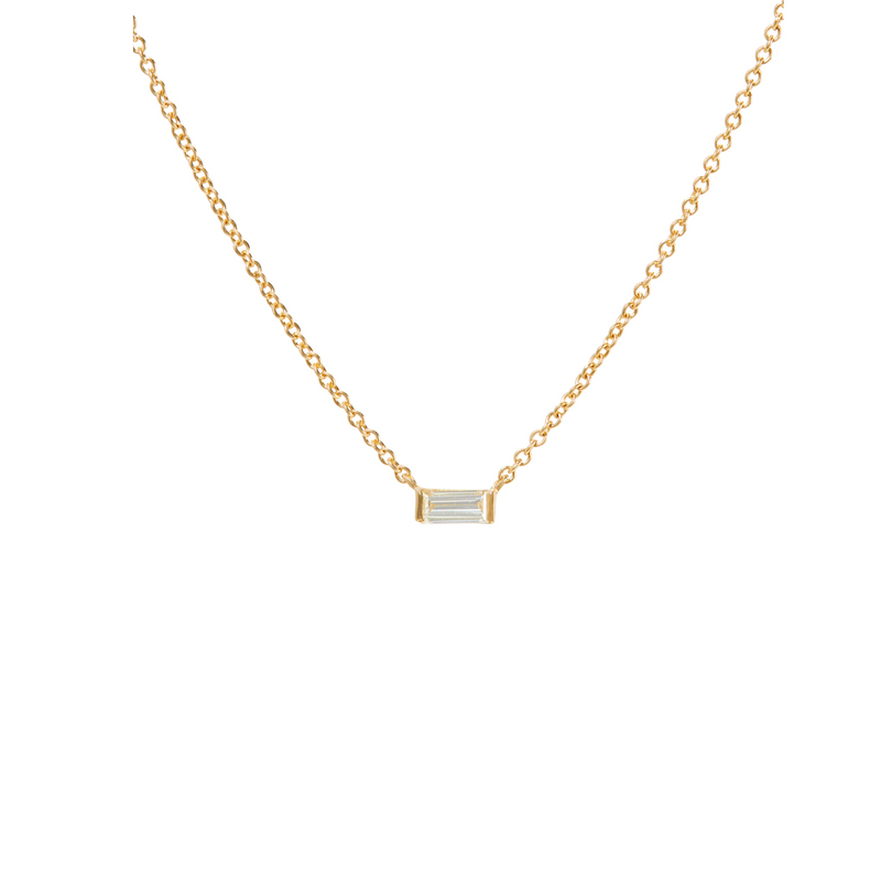 Baguette Diamond Necklace