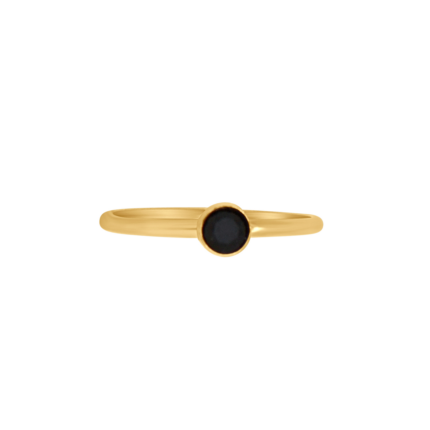 Classic Jewel Ring - Black Spinel