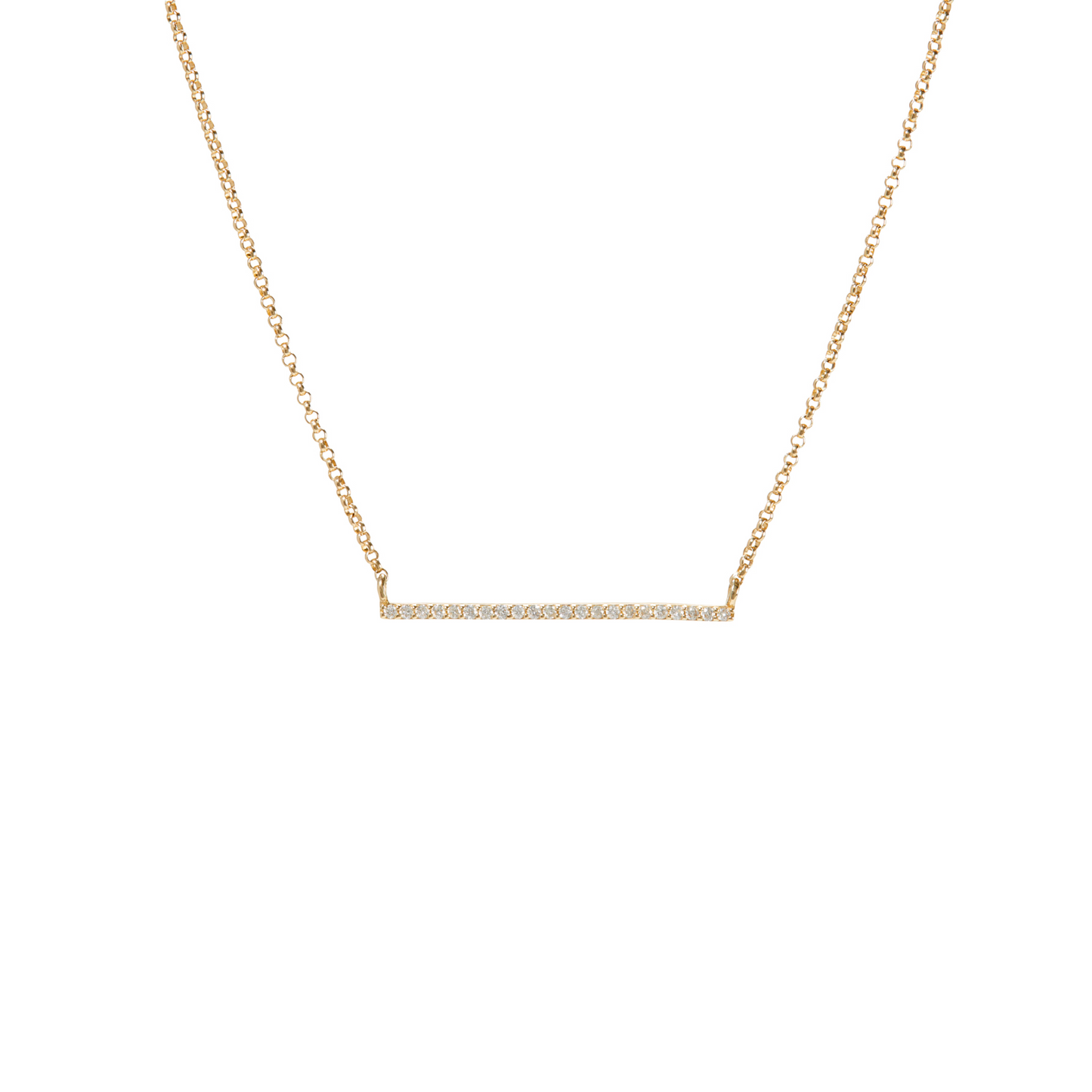 Diamond Bar Necklace