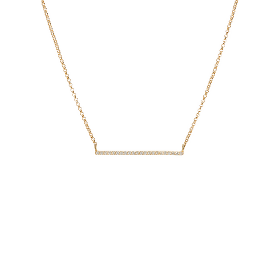 Diamond Bar Necklace