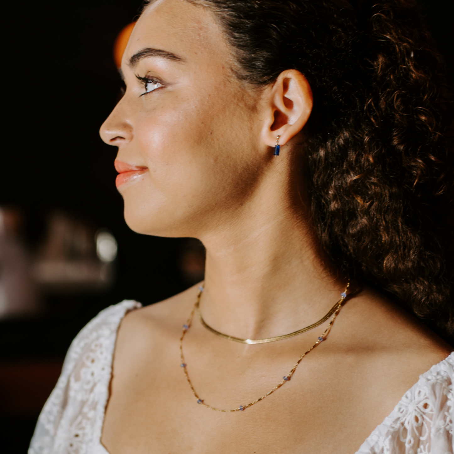 Nightingale Earrings - Blue Kyanite