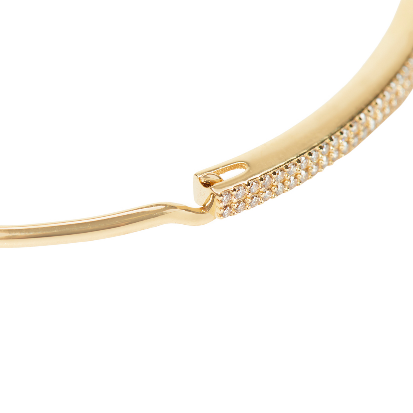 Regal Diamond ID Bangle Bracelet