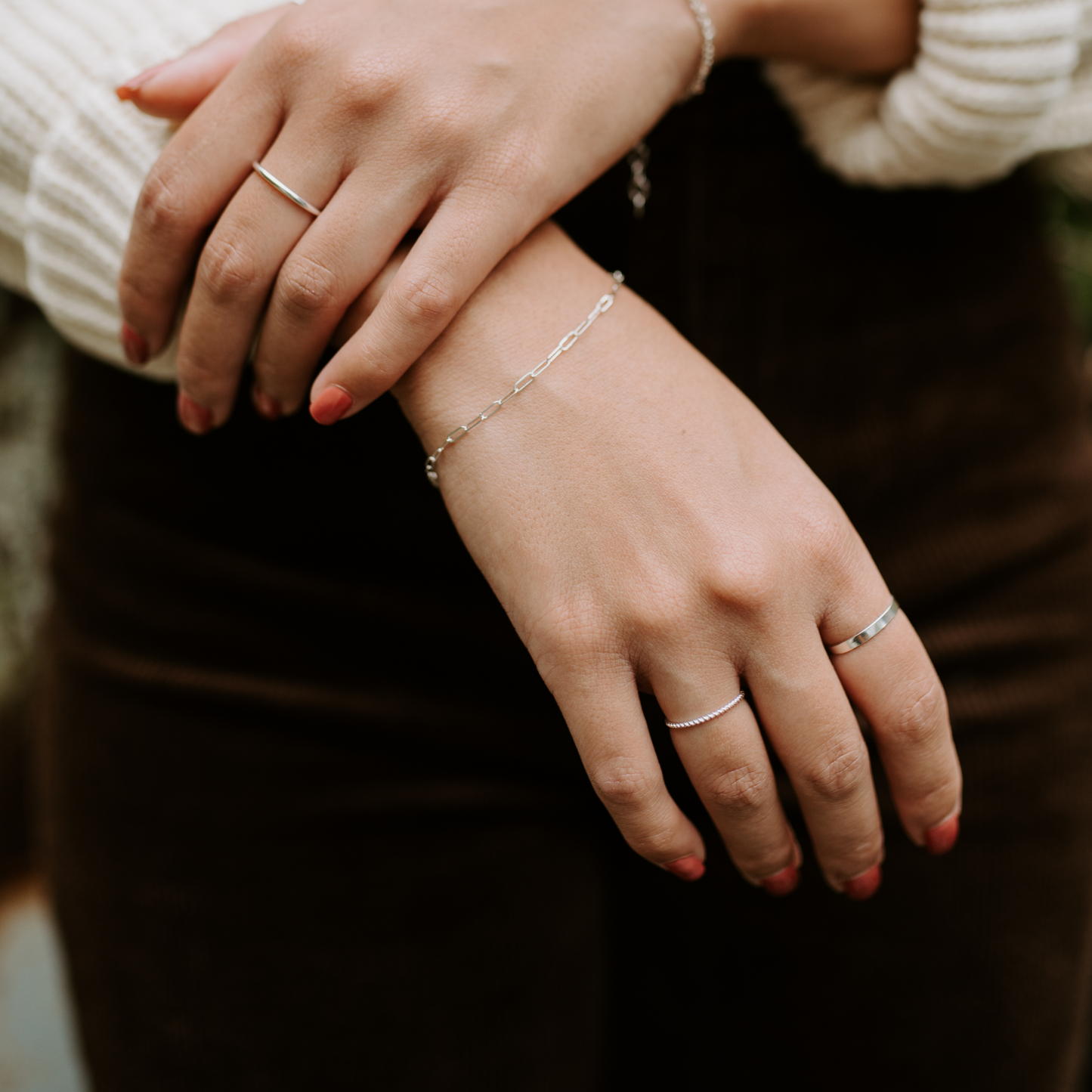 Twisted Stacking Ring (Silver)