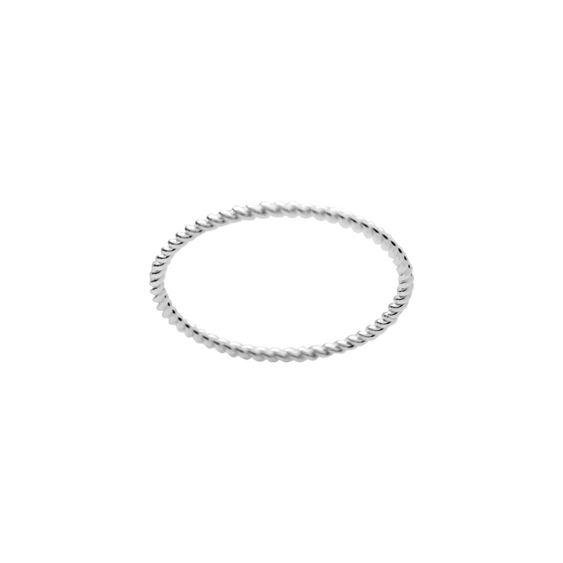 Twisted Stacking Ring (Silver)