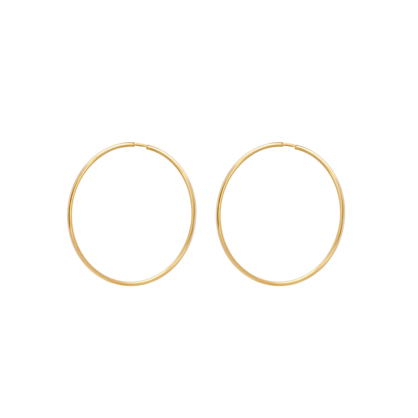 Plain Jane Hoop Earrings - Large