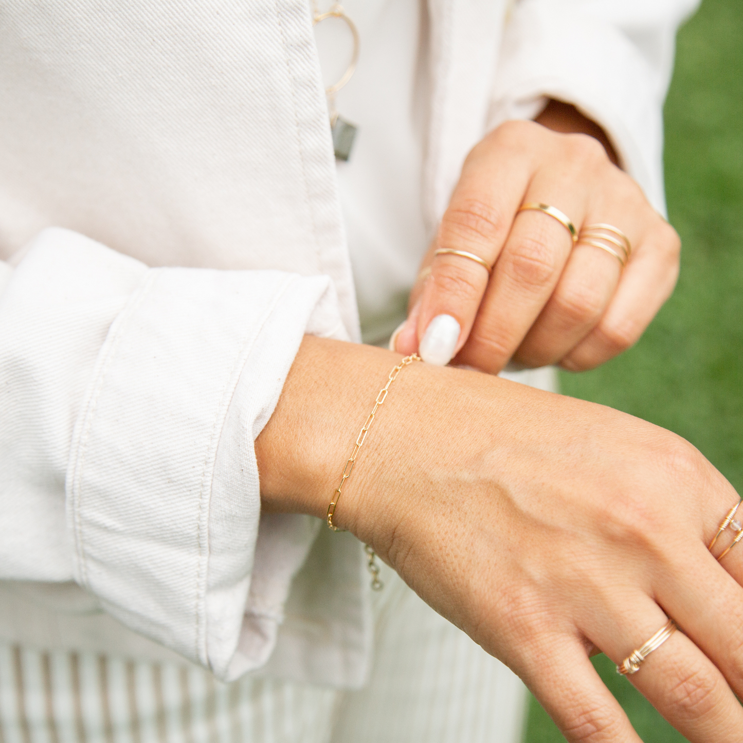 Paperclip Chain Bracelet - Small